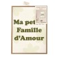 Toile tuftee ma petite famille d'amour