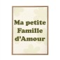 Toile tuftee ma petite famille d'amour