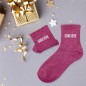 Chaussettes paillettes sorciere