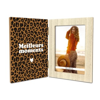 Cadre photo double leopard meilleurs moments