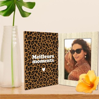 Cadre photo double leopard meilleurs moments