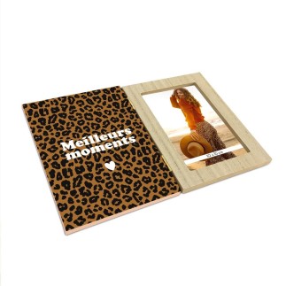 Cadre photo double leopard meilleurs moments