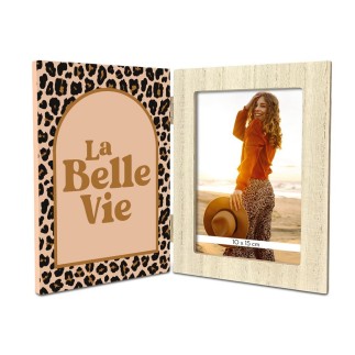 Cadre photo double leopard la belle vie