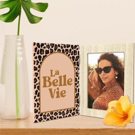 Cadre photo double leopard la belle vie