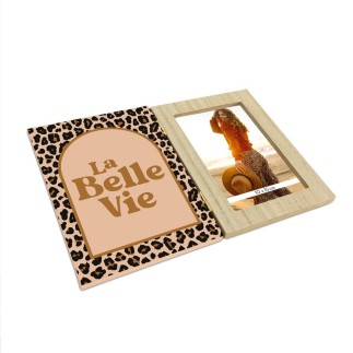 Cadre photo double leopard la belle vie