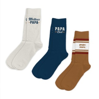 COFFRET TRIO CHAUSSETTES "MEILLEUR PAPA"