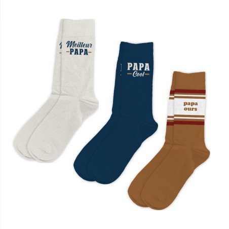 COFFRET TRIO CHAUSSETTES "MEILLEUR PAPA"
