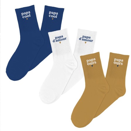 COFFRET TRIO CHAUSSETTES - PAPA COOL COFFRET TRIO CHAUSSETTES - PAPA COOL
