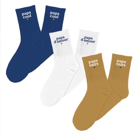 COFFRET TRIO CHAUSSETTES - PAPA COOL