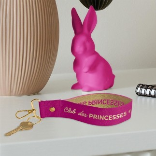 Porte clés laniere paillettes