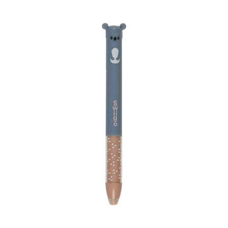 STYLO DOUBLE MINE EFFACABLE SWIIGO ANIMAUX