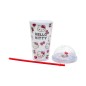 GOBELET DE TRANSPORT STARCUP HELLO KITTY BLANC