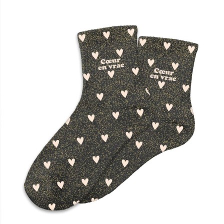 Chaussettes paillettes cŒurs cŒur en vrac