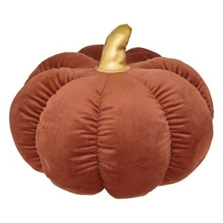 Coussin citrouille 32 cm ambre