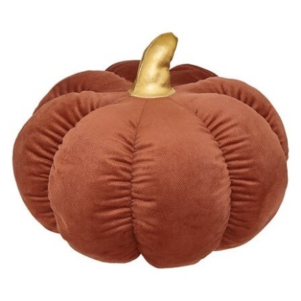 Coussin citrouille 32 cm ambre