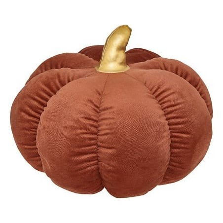 Coussin citrouille 32 cm ambre