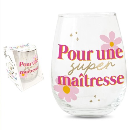 Verre rond pour une super maitresse