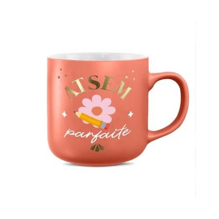MUG CÉRAMIQUE ATSEM PARFAITE 40CL ORANGE