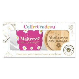 COFFRET CADEAU TASSE "MAÎTRESSE EN PAUSE"