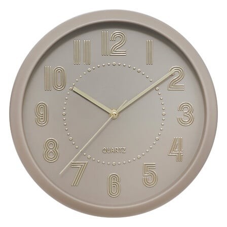 Horloge Alizée 30 cm taupe