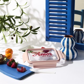 LUNCH BOX COMPARTIMENTE MOR AMORE POR FAVOR 1,2L