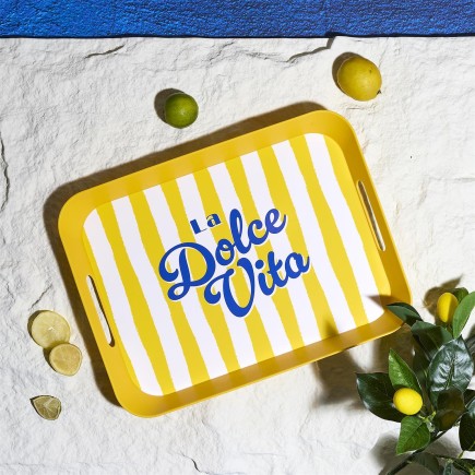 PLATEAU PLASTIQUE DOLCE VITA 41X32CM