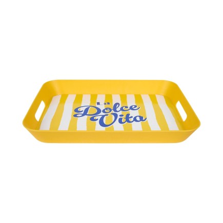 PLATEAU PLASTIQUE DOLCE VITA 41X32CM