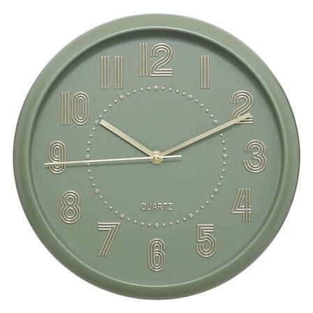 Horloge Alizée 30 cm vert