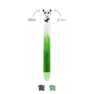 STYLO BILLE 2 COULEURS CLICK & CLACK - PANDA LEGAMI