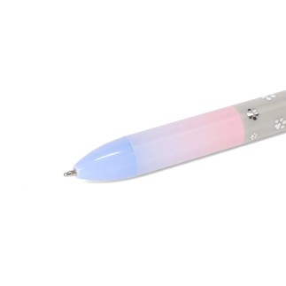 STYLO BILLE 2 COULEURS CLICK & CLACK - CHAT KITTY LEGAMI
