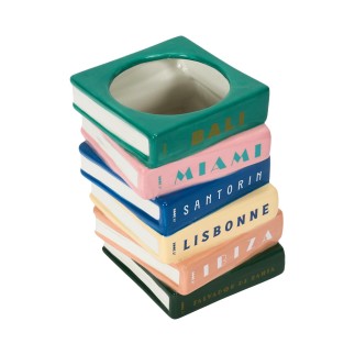 VASE LIVRES ESCAPADE H18CM
