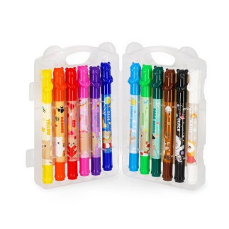 SET DE 12 CRAYONS DE CIRE - TEDDY FRIENDS LEGAMI