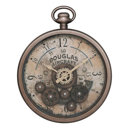 Horloge gousset avec mécanisme Awa diam 27 cm plastique
