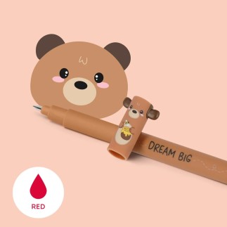 STYLO À ENCRE GEL EFFAÇABLE TEDDY BEAR OURS LEGAMI