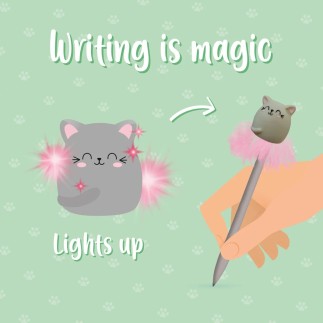 STYLO À ENCRE GEL LUMINEUX KITTY LEGAMI