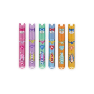 SET DE 6 MINI SURLIGNEURS TEDDY'S SUPERPOWER LEGAMI