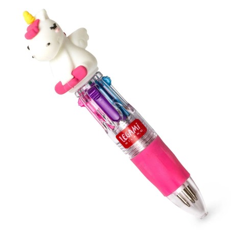 MINI STYLO À BILLE 4 COULEURS LICORNE LEGAMI