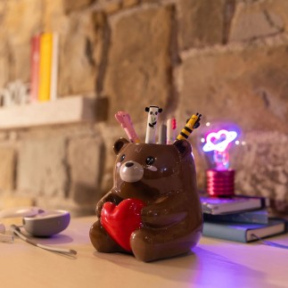 POT À CRAYONS EN CÉRAMIQUE TEDDY BEAR LEGAMI