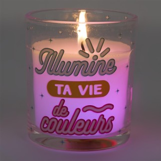 BOUGIE COLOR ILLUMINE TA VIE