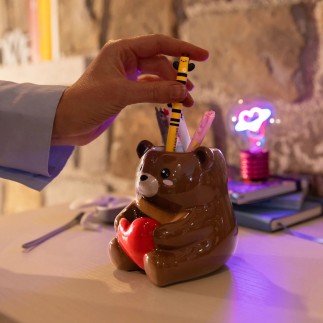 POT À CRAYONS EN CÉRAMIQUE TEDDY BEAR LEGAMI