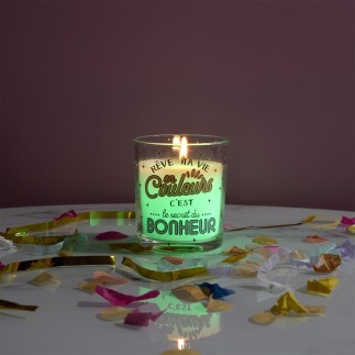 BOUGIE COLOR REVE TA VIE EN COULEUR