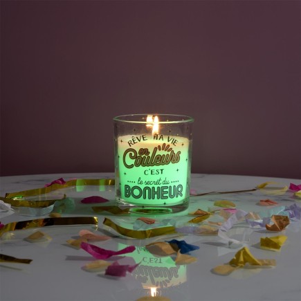 BOUGIE COLOR REVE TA VIE EN COULEUR