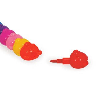 SET DE 12 CRAYONS EMPILABLES TEDDY BEAR LEGAMI