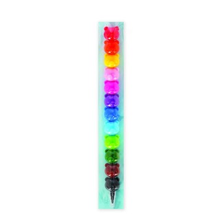 SET DE 12 CRAYONS EMPILABLES TEDDY BEAR LEGAMI
