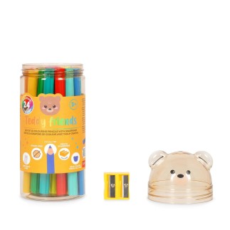 SET DE 24 CRAYONS DE COULEUR TEDDY BEAR LEGAMI