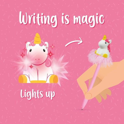 STYLO ENCRE GEL LUMINEUX LICORNE LEGAMI