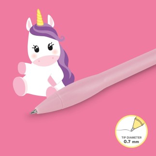 STYLO ENCRE GEL LUMINEUX LICORNE LEGAMI