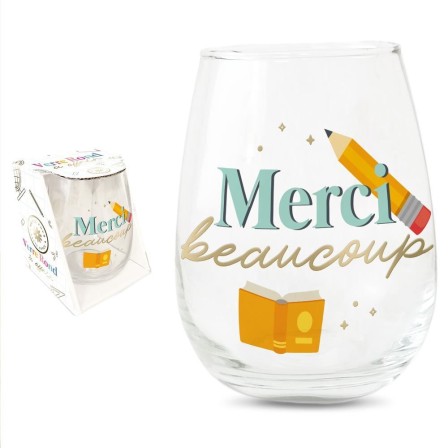 VERRE ROND MERCI BEAUCOUP