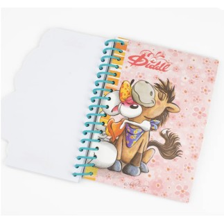 Carnet forme Rose A6 Diddlina