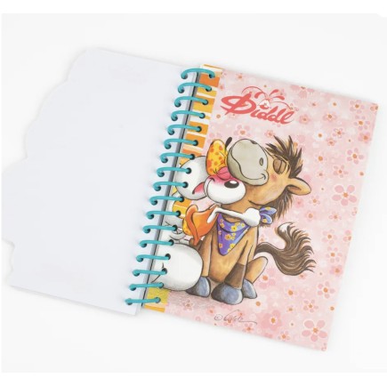 Carnet forme Rose A6 Diddlina